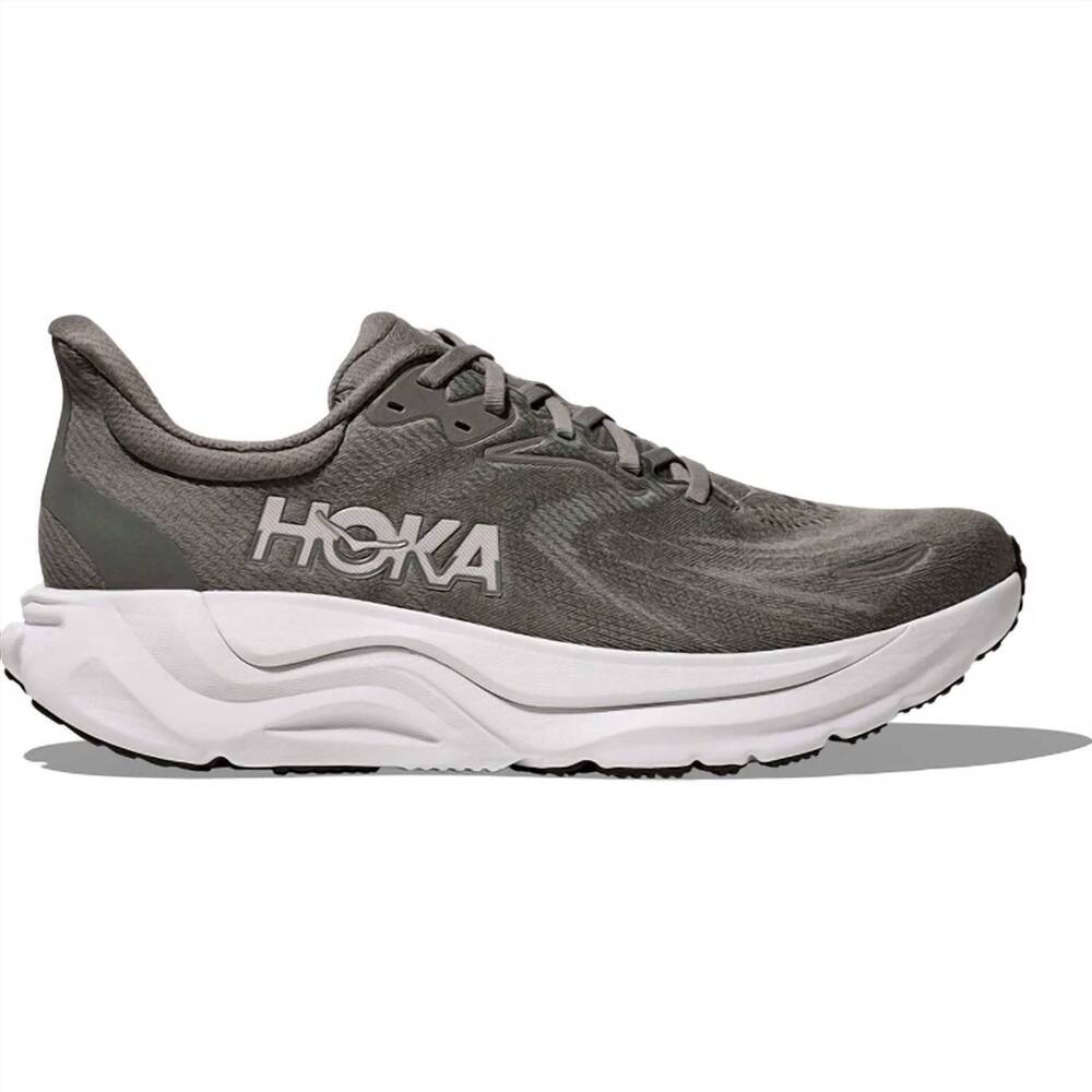 NEW HOKA men's arahi 8 sneaker in asteroid/silver